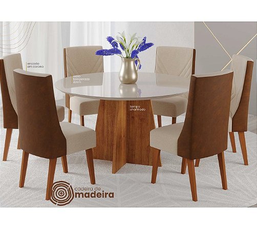 Conjunto De Mesa De Jantar Nicole