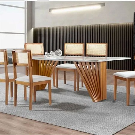 MESA PANAMÁ com 6 CADEIRAS (várias opções de modelos)