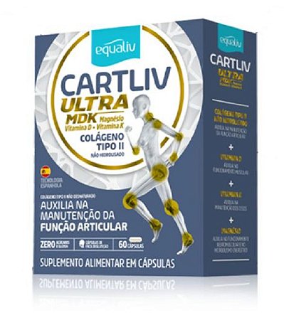 Cartliv Ultra com Vitaminas, D, K e Magnésio 60 caps.