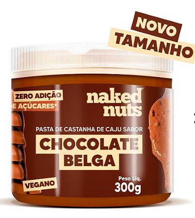 Pasta Castanha de Caju com chocolate belga 300g. - Naked Nuts.