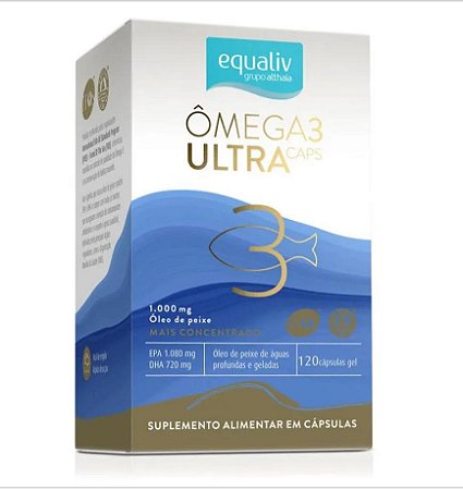 Ômega 3 Ultra Caps - 120 Cápsulas - Equaliv