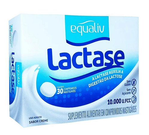 Lactase - Suplemento Alimentar em Comprimidos Mastigáveis - 30 comprimidos