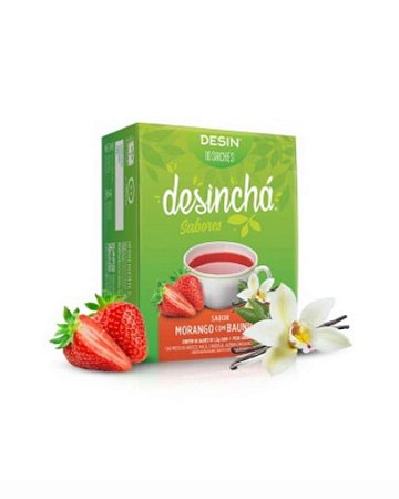 Desinchá Morango com Baunilha • 10 Sachês | Desinchá