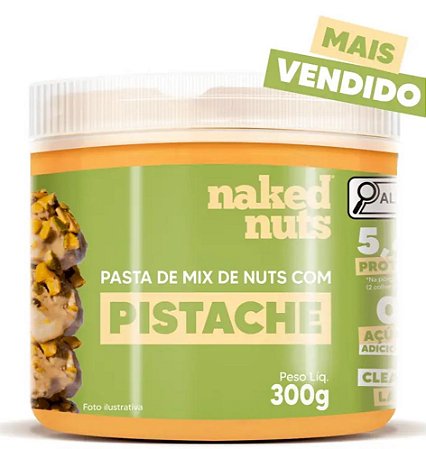 Pasta de Mix de Nuts com Pedaços de Pistache - Naked Nuts 300g.