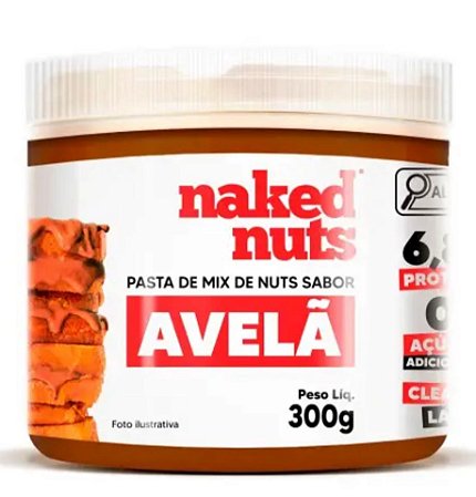 Pasta de Mix de Nuts Sabor Avelã - Naked Nuts. 300g.