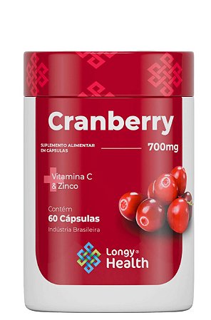 Cranberry 700mg 60 cápsulas - Longy Health