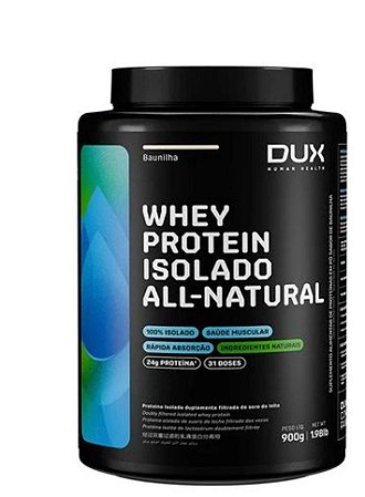 Whey Protein Isolado - 900G - Baunilha.