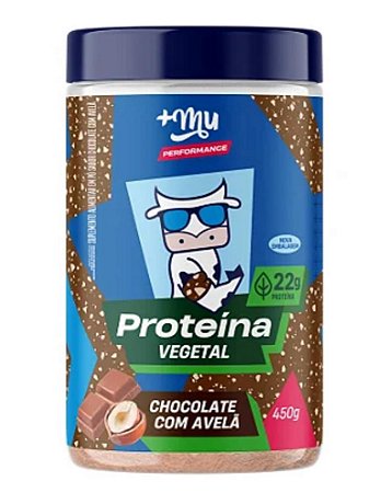 Proteína Vegetal +Mu Performance - Chocolate com Avelã - Pote 450g