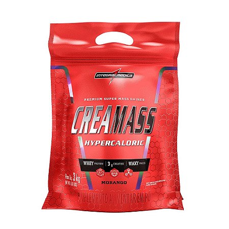 Creamass Hipercalorico com Creatina 3Kg - Morango🍓