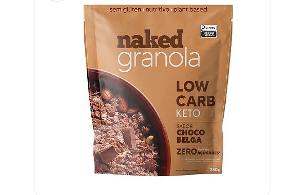 Granola Low Carb de Chocolate Belga - 250g.
