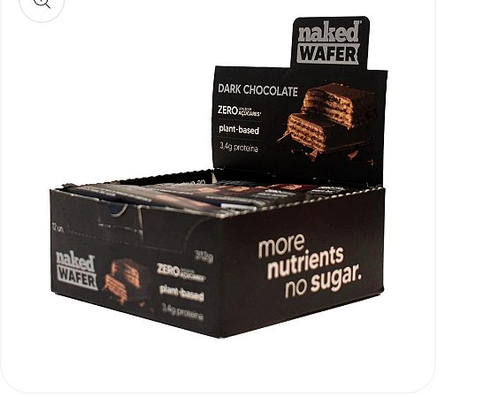 Naked Wafer - Dark Chocolate (caixa)  12un. 312g.