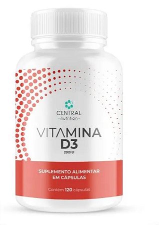 VITAMINA D3 - 2000UI - Pote com 120 Cápsulas