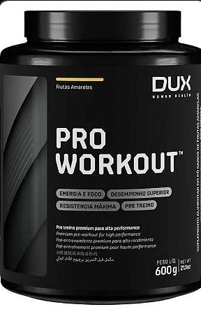 PRÉ WORKOUT PRO 600g - FRUTAS AMARELAS