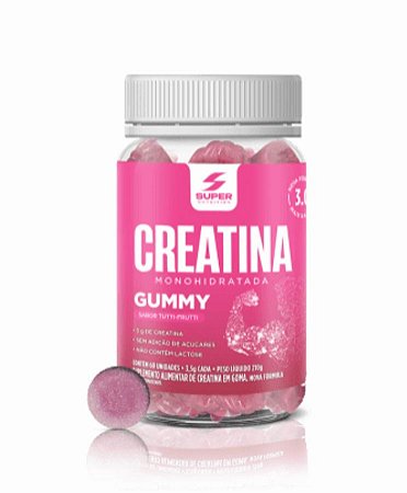 Super Gummy Creatina Sabor Tutti-Frutti (60 gomas)