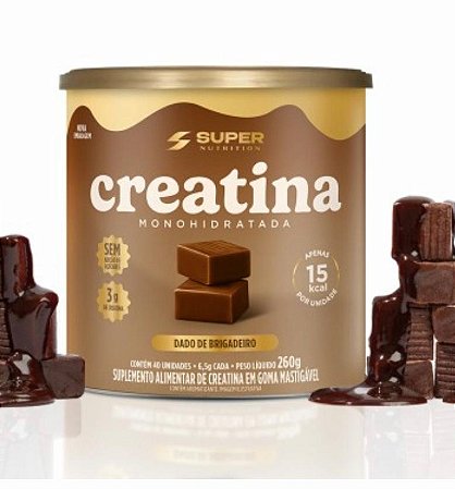 Caramelo de Creatina Sabor Brigadeiro (40 unidades)