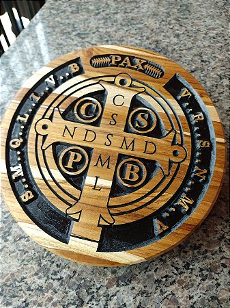Medalha de  São Bento - Placa Decorativa