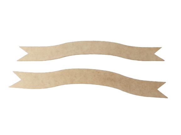 Faixa Decorativa Grande para Quadro Infantil - Mdf crú 3mm