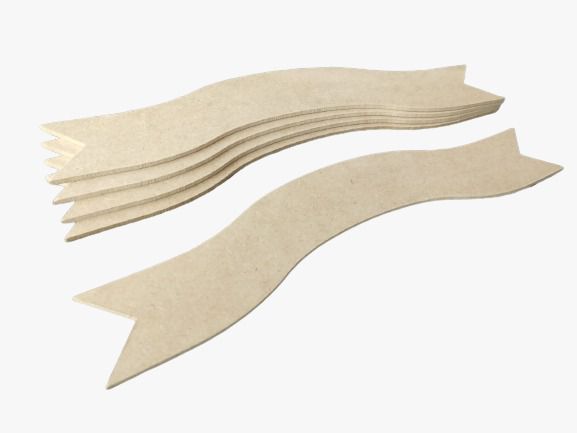 Faixa Decorativa Pequena para Quadro Infantil - Mdf crú 3mm