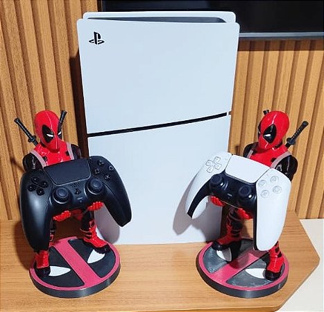 KIT 2 Suportes Joystick PS5 XBox Herói Anime Diversos