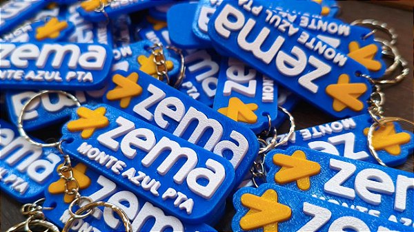 Chaveiro Personalizado em 3D – Nome, Logo ou Tema