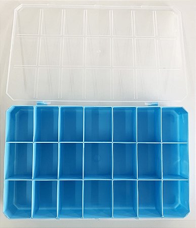 ORGANIZADOR RETANGULAR AZUL GRANDE