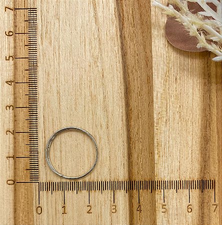 ARGOLA PARA CHAVEIRO SEM CORRENTE 23MM FERRO 50 PEÇAS