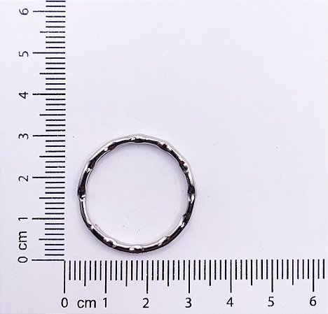 ARGOLA PARA CHAVEIRO TRABALHADA 23MM FERRO 20 PEÇAS
