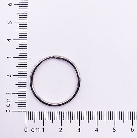 ARGOLA PARA CHAVEIRO 25MM FERRO 20 PEÇAS