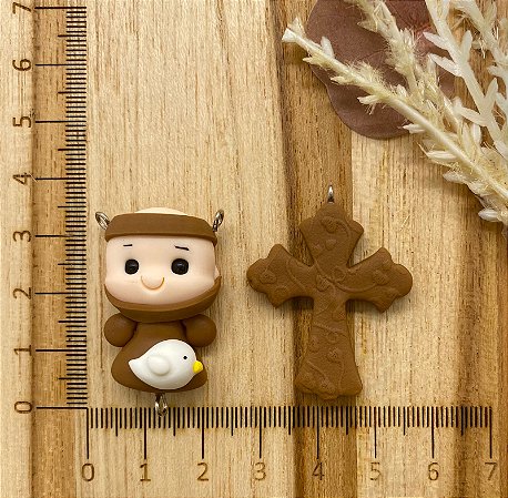 BISCUIT KIT SÃO FRANCISCO E CRUCIFIXO