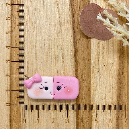 BISCUIT BORRACHA ROSA BEBÊ E ROSA