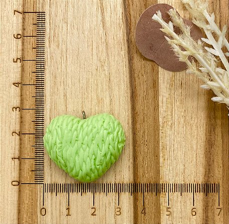 BISCUIT CORAÇÃO TRICOT VERDE