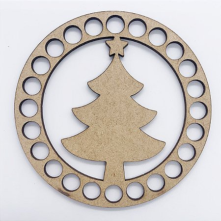 BASE MDF CORTE A LASER DECORATIVO ÁRVORE DE NATAL