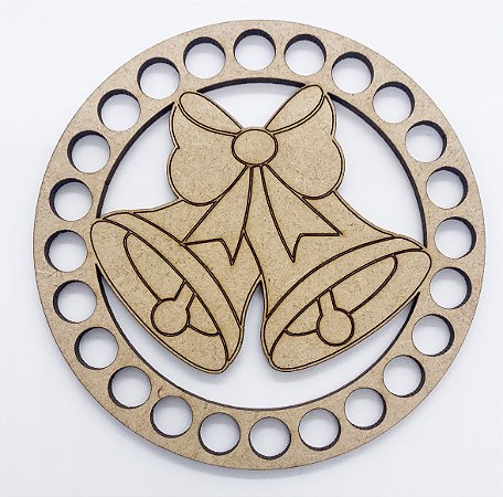 BASE MDF CORTE A LASER DECORATIVO 2 SINOS GRAVADO