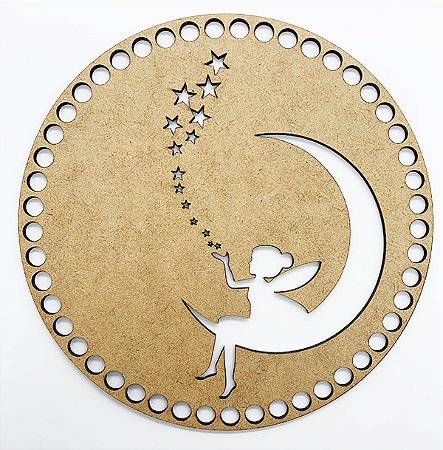 BASE MDF FADINHA VAZADO 20CM MDF3MM