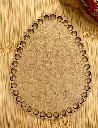 BASE MDF PÁSCOA OVO 15CM LISO -  UNID