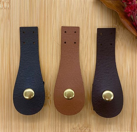 FECHO PARA BOLSA LAPELA 9,5CM BOTÃO IMANTADO DOURADO