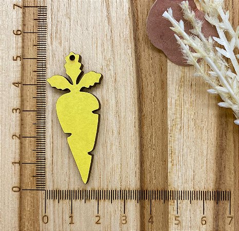 PINGENTE CENOURA 5 CM  MDF-5 PEÇAS