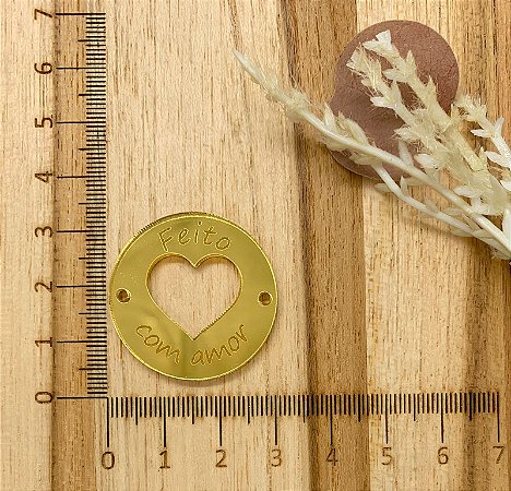 10 PLAQUINHAS ACRÍLICO FEITO COM AMOR