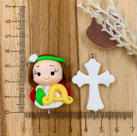 BISCUIT KIT SANTA CECILIA  E CRUCIFIXO