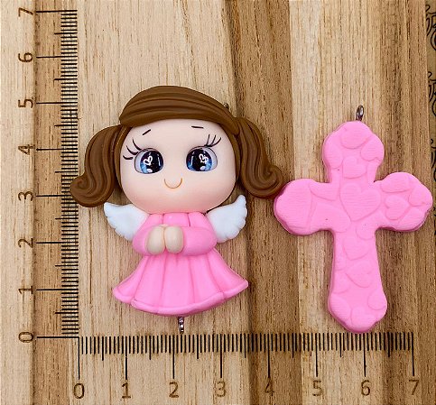 KIT BISCUIT ANJINHO ROSA CHICLETE LUXO