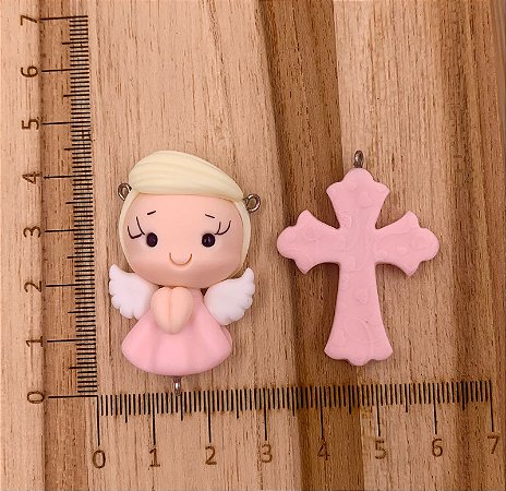 KIT BISCUIT ANJINHO ROSA CLARO CABELO LOIRO