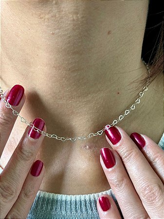 Chocker Elo de Coração