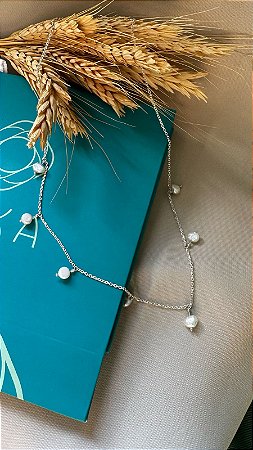 CHOKER MARI - Chocker de Mini Perolas Barroca