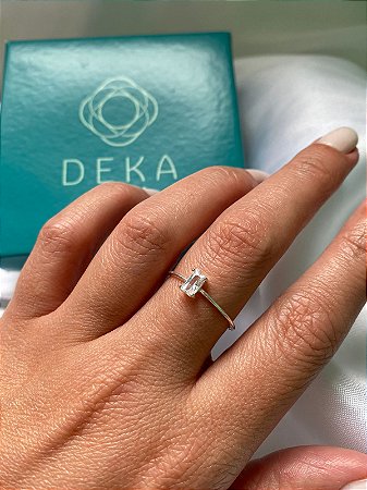 Anel Solitário Ponto de Luz