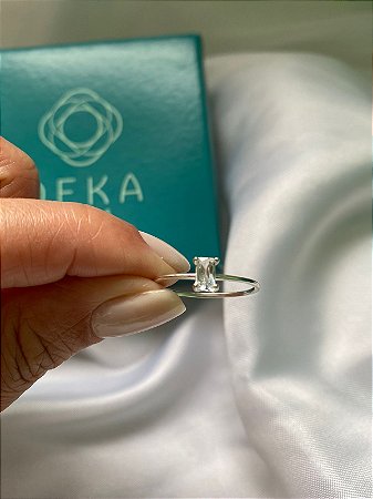 Anel Solitário Ponto de Luz