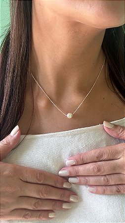 COLAR ALINE - Colar Pérola Moderna