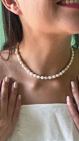 CHOKER MARI - Choker Pérola Barroca