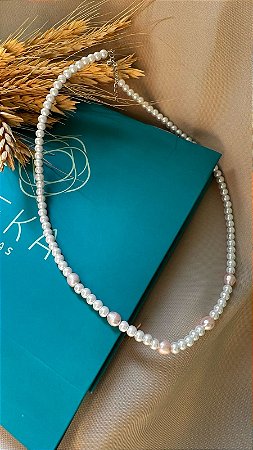 CHOKER  NATALIA - Choker Perola Rose