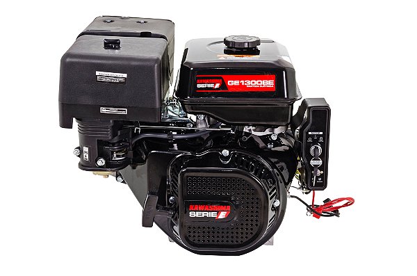 Motor Estacionário Kawashima GE1300BE 13HP 4 Tempos 389cc À Gasolina 3600rpm Partida Elétrica Com Eixo Chavetado