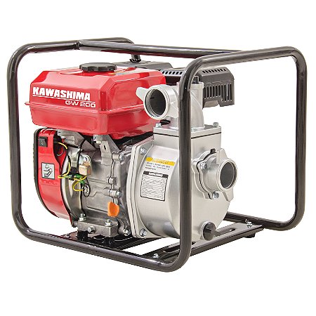 Motobomba Kawashima Autoescorvante Horizontal GW200 212cc 7HP 4 Tempos À Gasolina Partida Manual